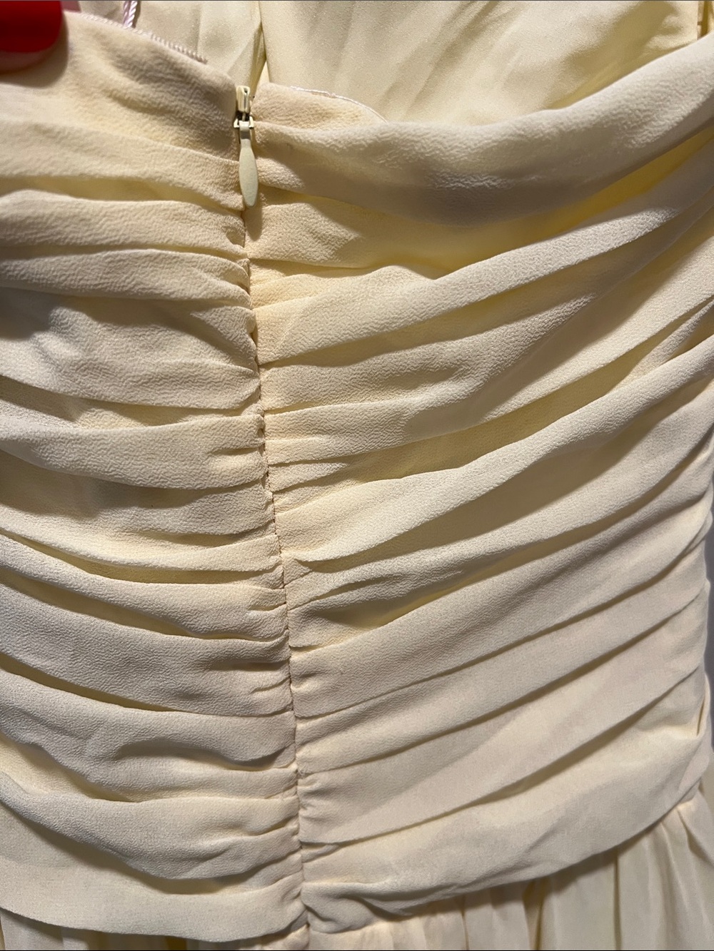 Hello Molly Pale Yellow Chiffon Maxi Dress with Removable Brooch|Romantic - Picture 8 of 10